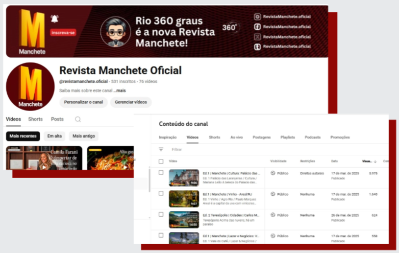youtube revista manchete